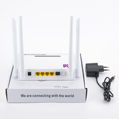 セリウムSC APC UPC X Pon Onu 4GE 802.11B/G/N/AC 1200M WIFIルーター